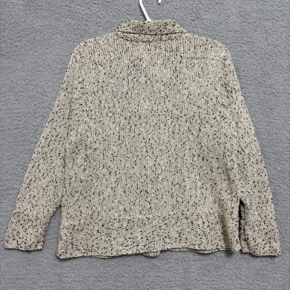 Vintage Woolrich Silk Blend Cardigan M Textured Knit Button Front Cottagecore
